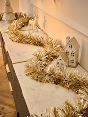 Gold 3 Metre Christmas Tinsel Decoration - Image 1 of 4