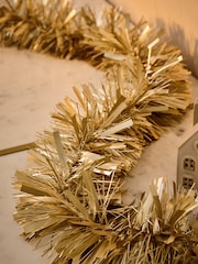 Gold 3 Metre Christmas Tinsel Decoration - Image 2 of 4