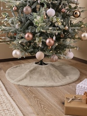 Weihnachtsbaumdecke aus Kunstfell - Bild 1 von 2