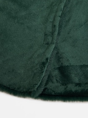 Green Faux Fur Christmas Tree Skirt - Image 5 of 5
