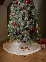 Natural Hamish the Highland Cow Christmas Tree Skirt - Image 1 of 6