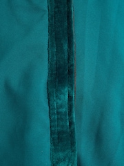 Teal Blue Ho Ho Ho Christmas Tree Skirt - Image 5 of 5