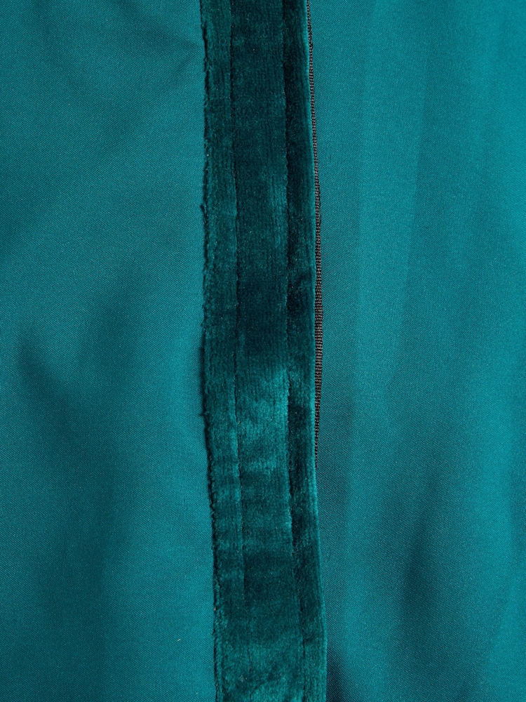 Teal Blue Ho Ho Ho Christmas Tree Skirt - Image 5 of 5