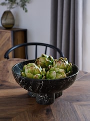 Black Marble Effect Bowl - Image 1 of 4