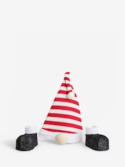 3 Piece Red Gonk Santa Novelty Accessories Set For Christmas Tree - Image 5 of 6