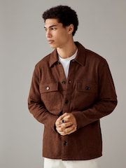 Stone Textured Bouclé Shacket With Wool - Image 1 of 10