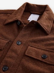 Stone Textured Bouclé Shacket With Wool - Image 7 of 10