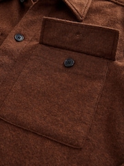 Stone Textured Bouclé Shacket With Wool - Image 9 of 10