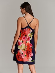 B by Ted Baker  Navy Floral Woven Viscose Cami Slip - Image 3 of 10