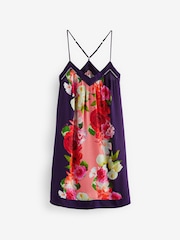B by Ted Baker  Navy Floral Woven Viscose Cami Slip - Image 7 of 10