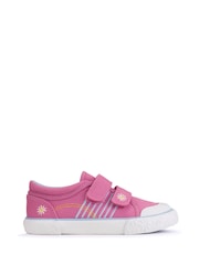 Start Rite Sandy Beach Washable Canvas Double Rip Tape Summer Trainers - Image 1 of 5