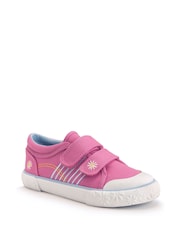 Start Rite Sandy Beach Washable Canvas Double Rip Tape Summer Trainers - Image 2 of 5