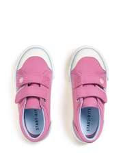 Start Rite Sandy Beach Washable Canvas Double Rip Tape Summer Trainers - Image 4 of 5