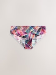 Red/Green Brazilian Floral Lace Knickers 3 Pack - Image 2 of 4