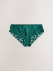 Red/Green Brazilian Floral Lace Knickers 3 Pack - Image 3 of 4