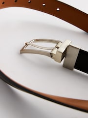 Black/Tan Faux Leather Reverisble Belt - Image 5 of 5