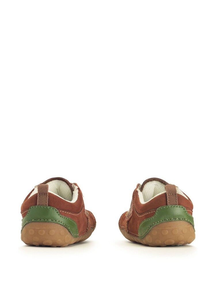 Start Rite Baby Shuffle Leather/Nubuck Rip Tape Brown Shoes - Image 6 of 6