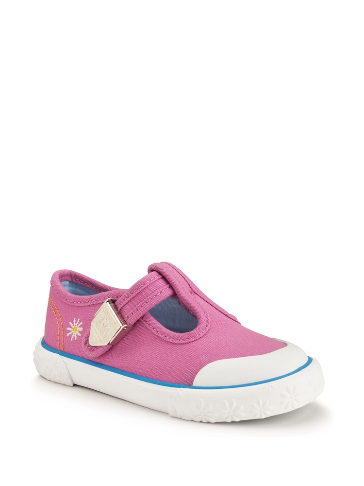 Start-Rite Anchor Washable Canvas T Bar Shoes - Image 2 of 6 Start-Rite Anchor Washable Canvas T Bar Shoes - Image 2 of 6