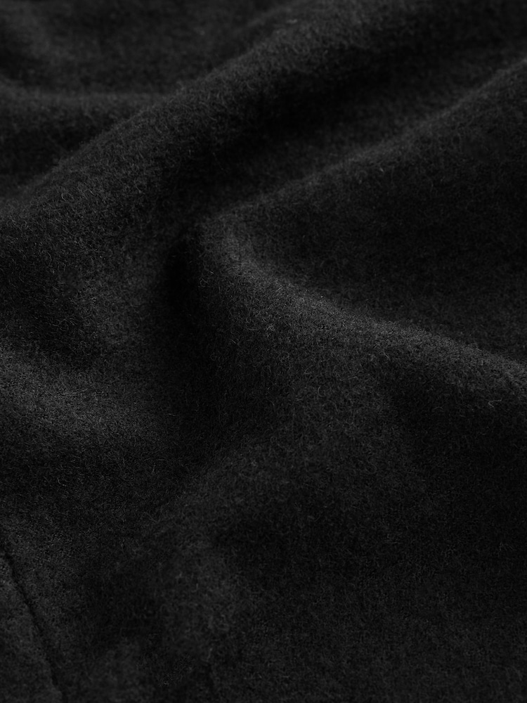 Black Textured Bouclé Shacket With Wool - Image 11 of 11