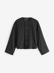 Black Check Blouse - Image 1 of 1