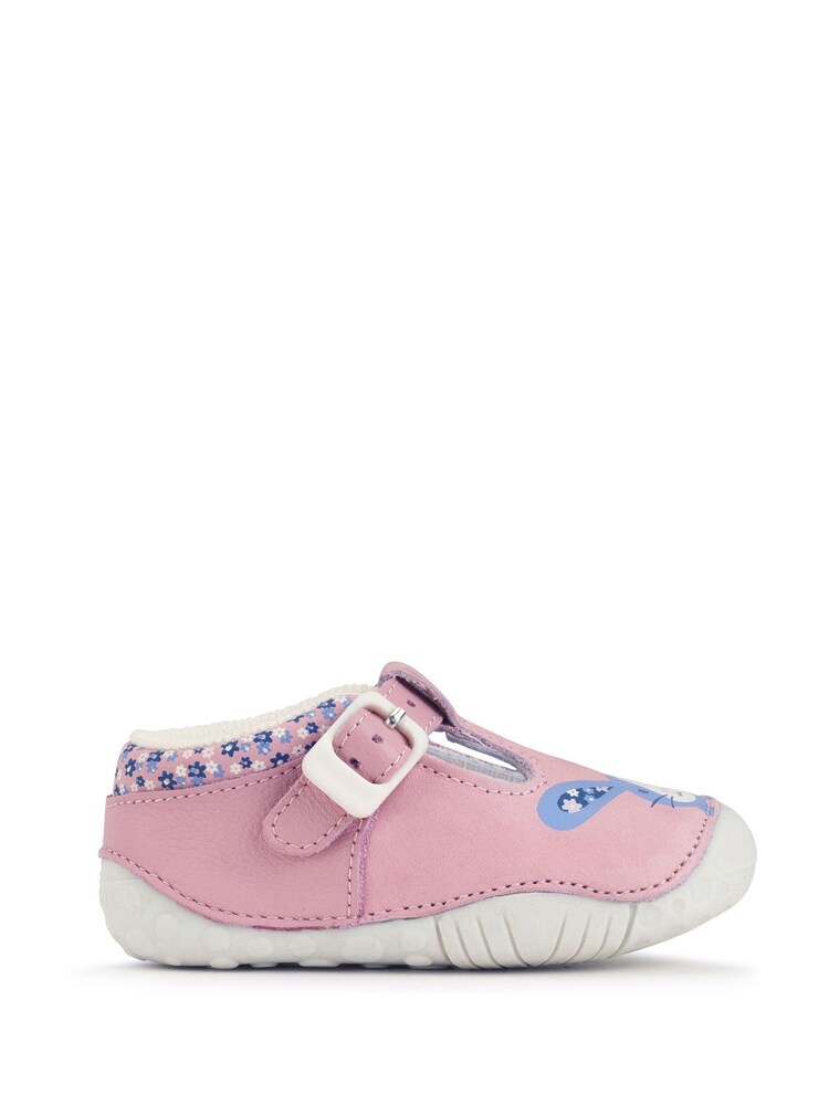 Start Rite Baby Pink Little Paws Nubuck/Leather Bunny T-Bar Shoes - Image 1 of 6 Start Rite Baby Pink Little Paws Nubuck/Leather Bunny T-Bar Shoes - Image 1 of 6