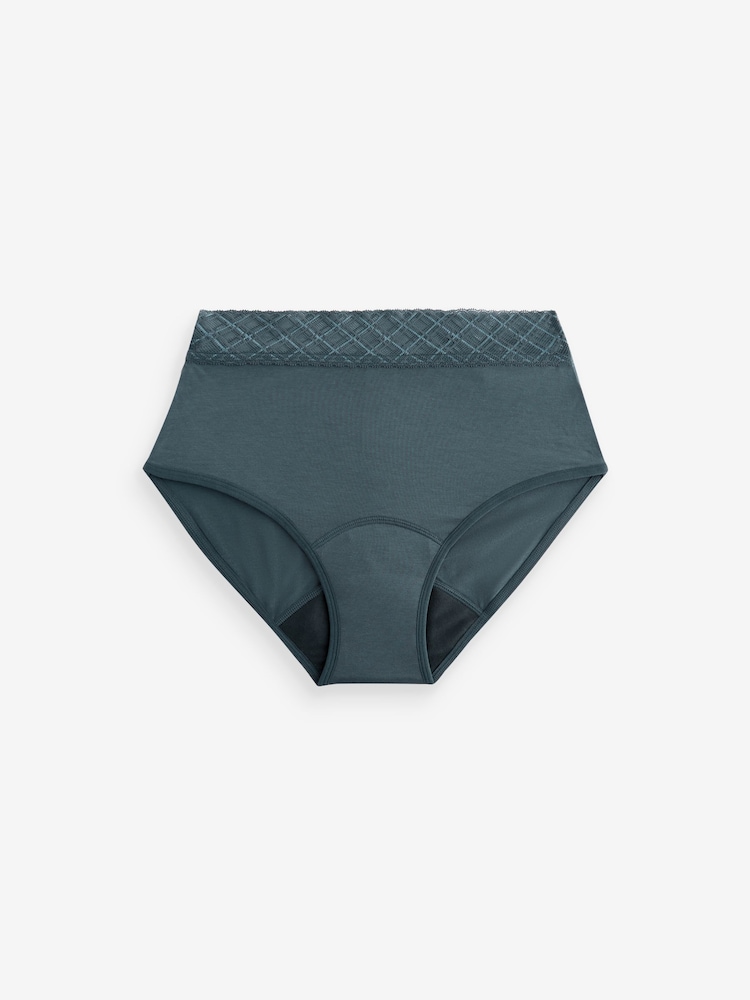 Navy Full Brief Medium Flow Period Knickers 2 Pack - Image 4 of 6
