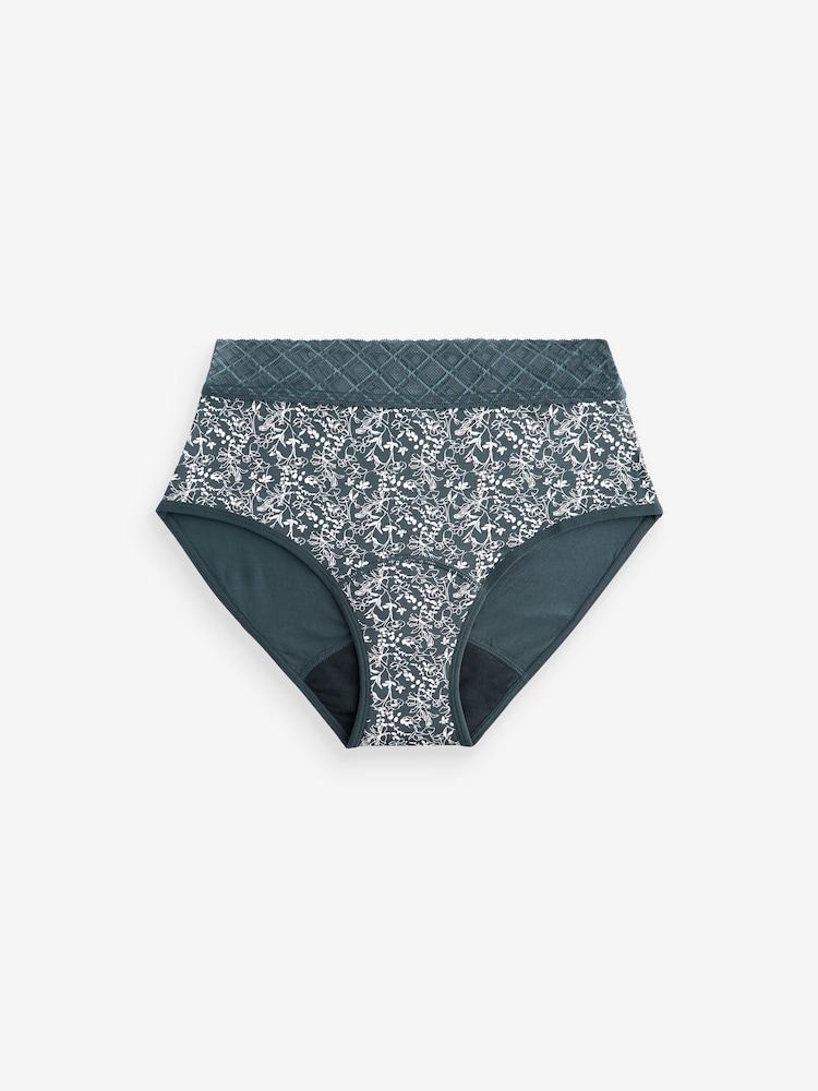 Navy Full Brief Medium Flow Period Knickers 2 Pack - Image 5 of 6