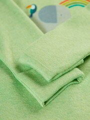 Frugi Green Marl Easy Dressing Babygrow - Image 5 of 5