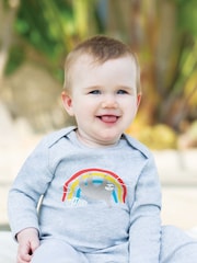 Pijama tipo pelele gris marla de Frugi - Imagen 1 de 5