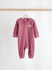 Neutral Baby Two Way Zip Footless 100% Cotton Sleepsuits 3 Pack (0mths-3yrs) - Image 5 of 14