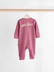 Neutral Baby Two Way Zip Footless 100% Cotton Sleepsuits 3 Pack (0mths-3yrs) - Image 7 of 14