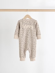 Neutral Baby Two Way Zip Footless 100% Cotton Sleepsuits 3 Pack (0mths-3yrs) - Image 8 of 14