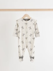 Grey Baby 100% Cotton Sleepsuits 3 Pack (0mths-2yrs) - Image 4 of 12