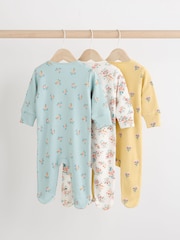 Blue/Yellow 100% Cotton Wrap Baby Sleepsuit (0-2yrs) - Image 2 of 11