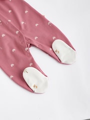 Pastel Character 5 Pack Baby Footed 100% Cotton Sleepsuits 5 Pack (0-2yrs) - Image 12 of 15