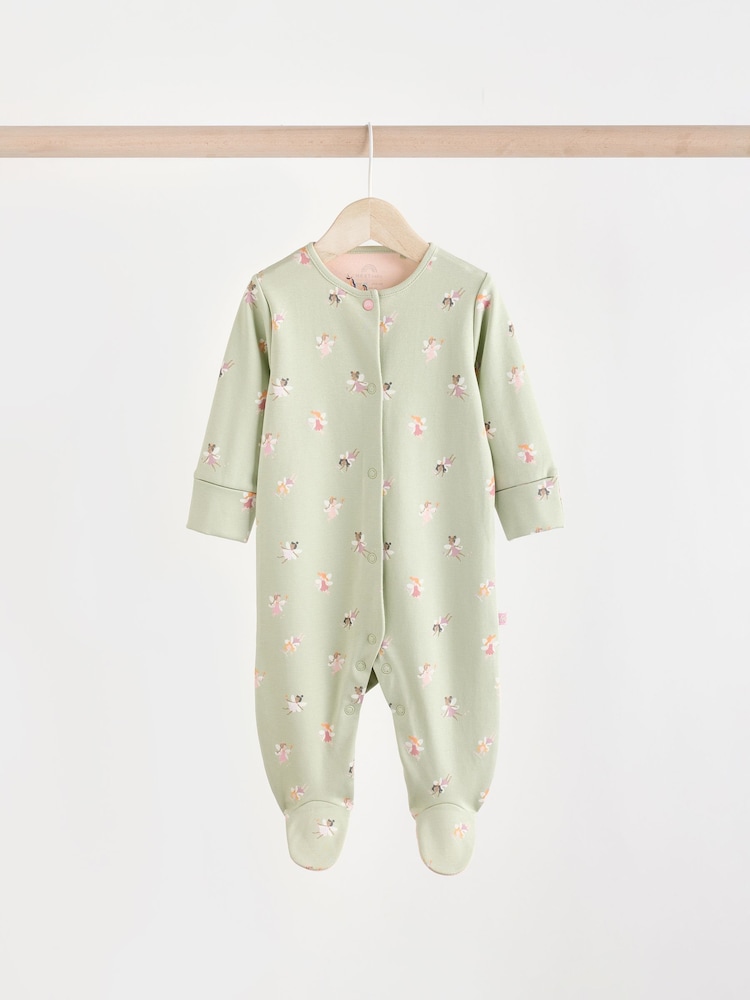 Personnage pastel - Dors-bien bébé à pieds 100% coton 5 Lot de (0-2ans) - Image 5 of 15