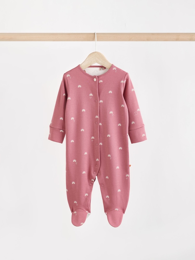 Personnage pastel - Dors-bien bébé à pieds 100% coton 5 Lot de (0-2ans) - Image 8 of 15