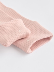 Grey/Pink Baby 100% Cotton Footless Sleepsuits 3 Pack (0mths-3yrs) - Image 11 of 12