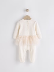 Pink Fairy Baby Christmas Tutu 100% Cotton Sleepsuit (0mths-2yrs) - Image 2 of 10