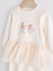 Pink Fairy Baby Christmas Tutu 100% Cotton Sleepsuit (0mths-2yrs) - Image 3 of 10