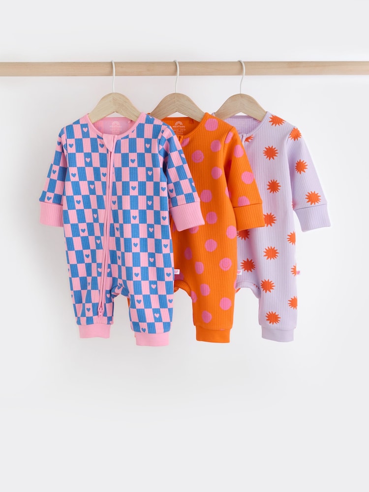 Hell - Fußlose Baby-Schlafanzüge mit Zwei-Wege-Reißverschluss im 3er-Pack aus 100 % Baumwolle (0 Monate bis 2 Jahre) - Bild 1 von 12 Hell - Fußlose Baby-Schlafanzüge mit Zwei-Wege-Reißverschluss im 3er-Pack aus 100 % Baumwolle (0 Monate bis 2 Jahre) - Bild 1 von 12