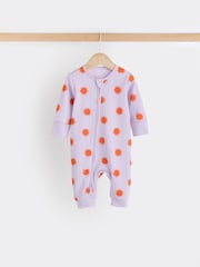 Bright 100% Cotton Two Way Zip Baby Footless Sleepsuit 3 Pack (0mths-3yrs) - Image 4 of 12