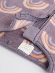 Purple Baby Microfleece Zip Sleepsuits 2 Pack - Image 9 of 9