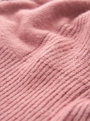 Blush Pink Reversible Gem Bow Embellished Sparkle Knitted Jumper - Image 7 of 7