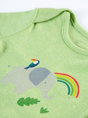 Frugi Grey Marl Easy Dressing Sleepsuit - Image 3 of 5