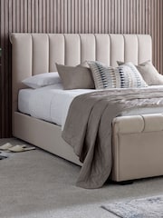 Time 4 Sleep Stone Ascot Upholstered Side Lift Ottoman Storage Bed - Image 3 of 4