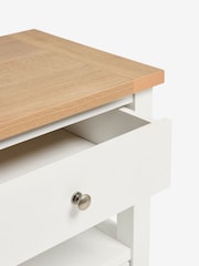 Chalk Malvern Paint Effect 2 Drawer with Shelf Bedside Table - Image 11 of 11
