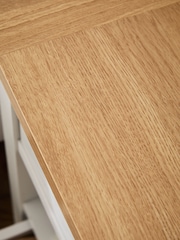 Chalk Malvern Paint Effect 2 Drawer with Shelf Bedside Table - Image 4 of 11