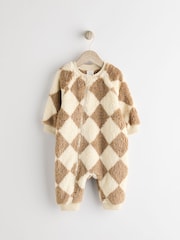 Neutral Baby Fleece Zip Sleepsuit - Image 1 of 11