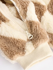 Neutral Baby Fleece Zip Sleepsuit - Image 10 of 11